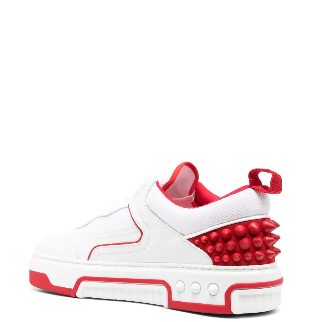 Christian Louboutin spike stud panel leather sneakers