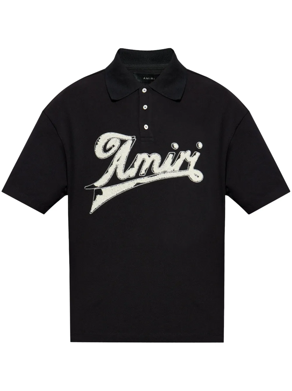 New Season  AMIRI embroidered-logo polo shirt